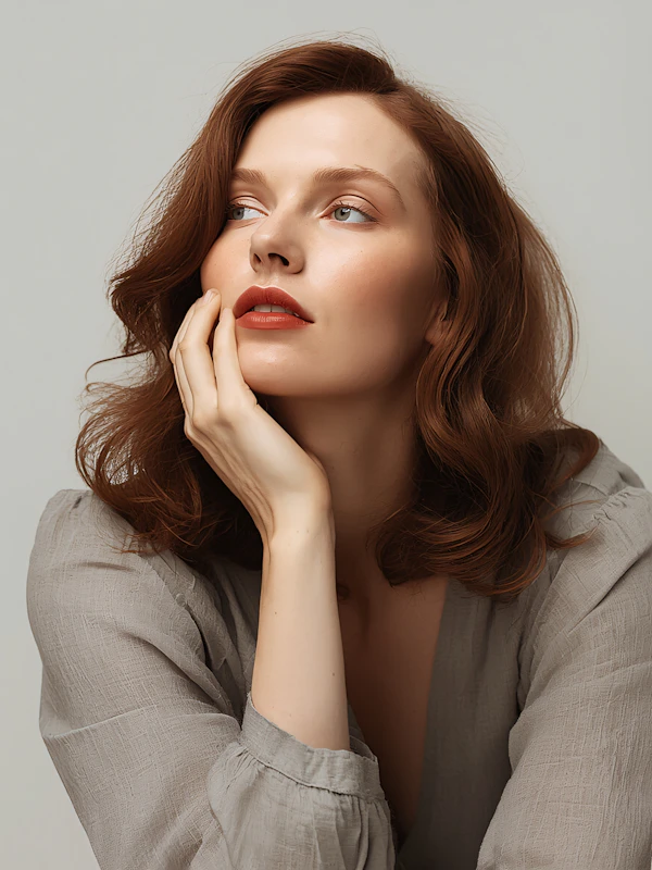 Elegant Thoughtful Pose