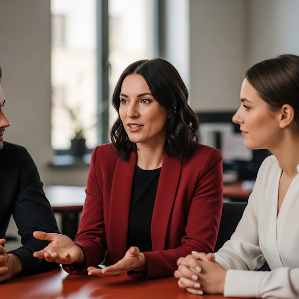 Office Discussion Scene