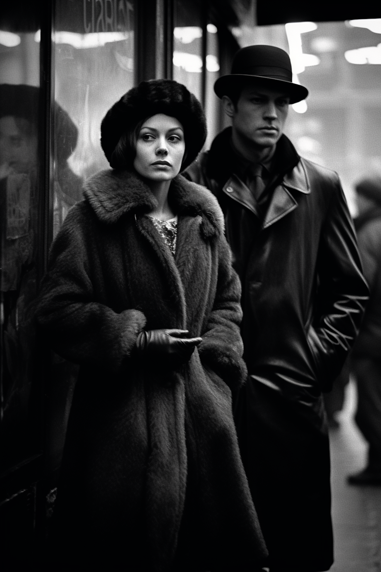 Vintage Noir Winter Fashion