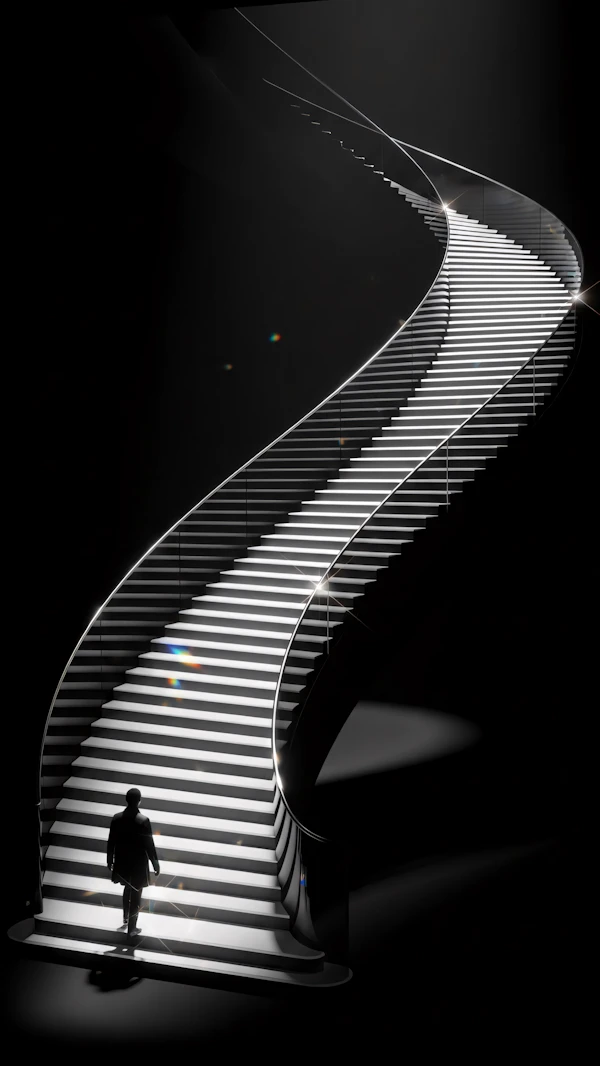 Spiral Staircase Ascent