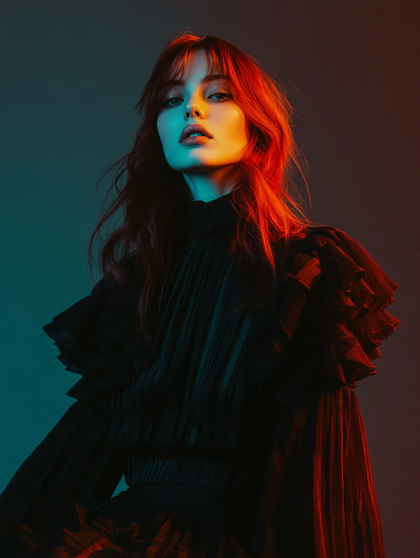Dramatic Redhead Portrait
