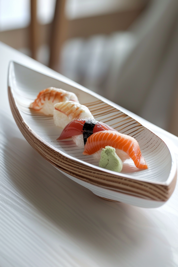 Elegant Sushi Arrangement