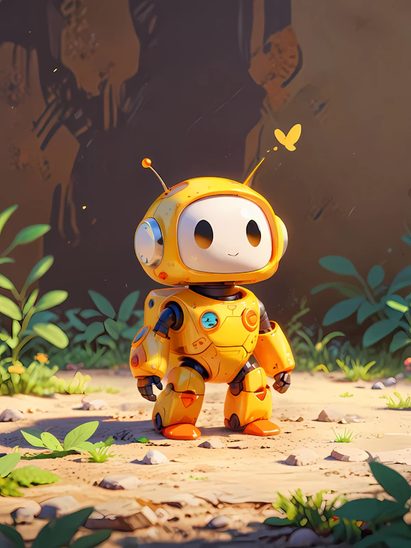 Friendly Cartoon Robot
