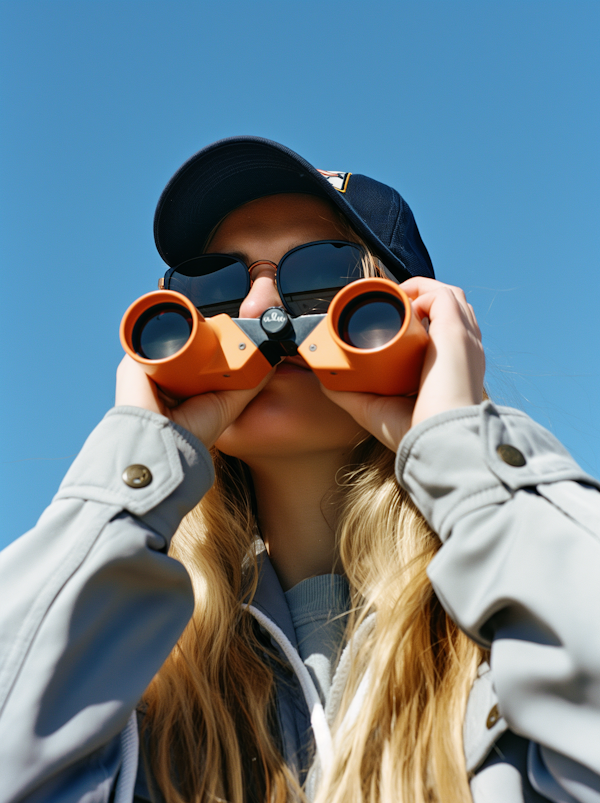 Woman with Binoculars