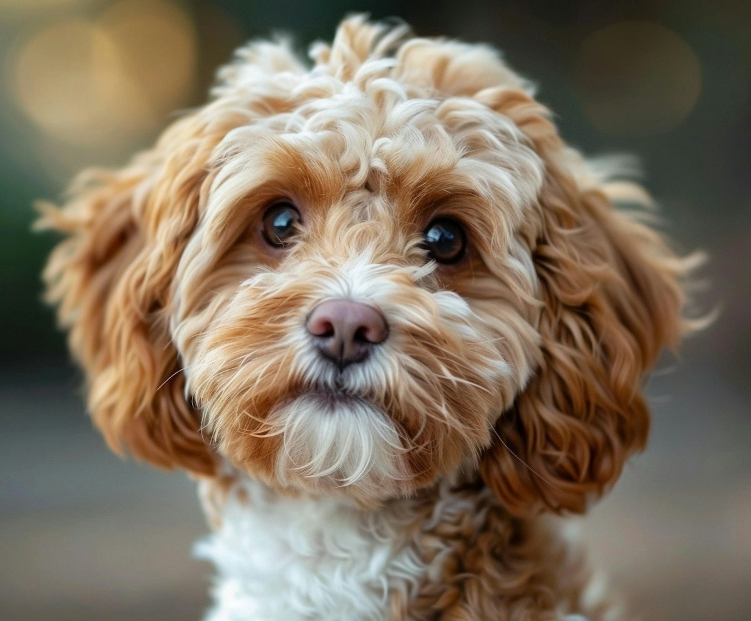 Attentive Cockapoo Portrait