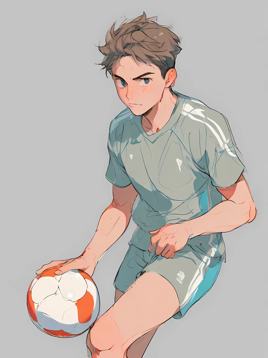 Young Soccer Player Art