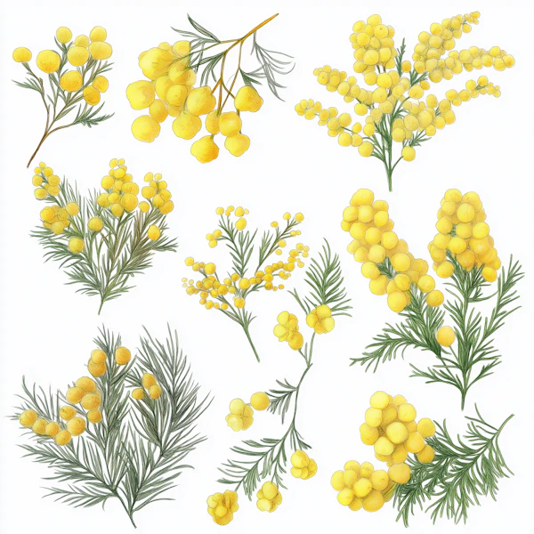 Mimosa Botanical Art