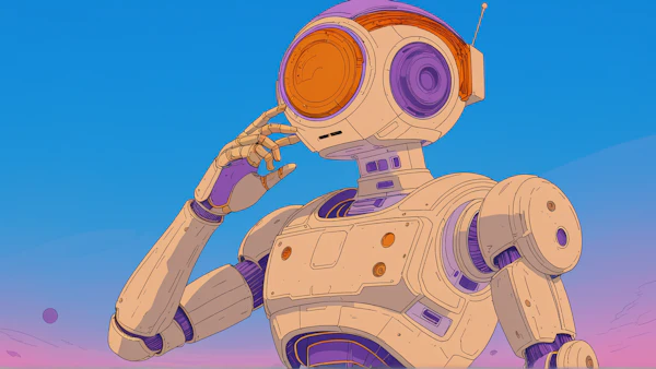 Futuristic Humanoid Robot