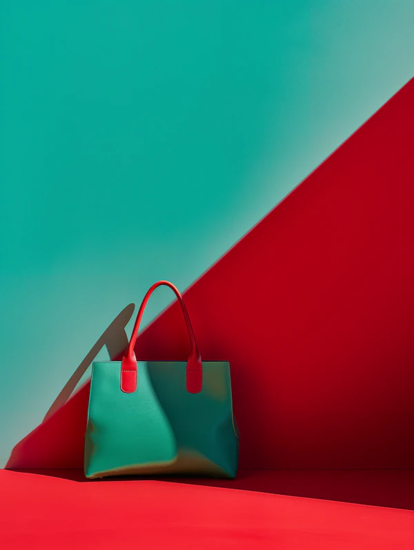 Stylish Two-Tone Handbag