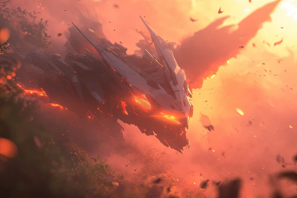 Futuristic Robotic Dragon