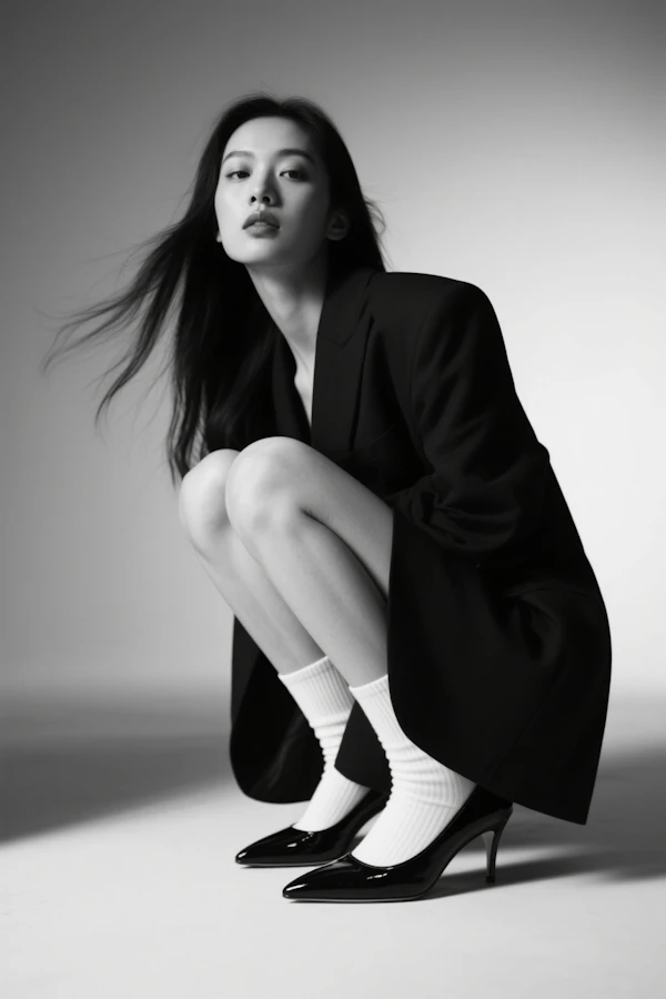 Black-and-White Portrait