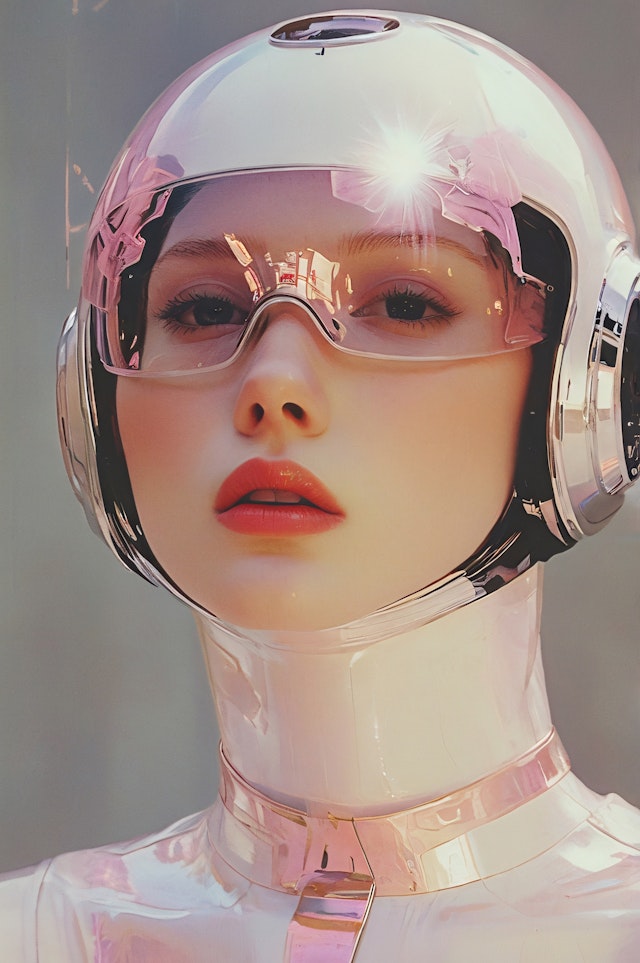 Futuristic Humanoid Portrait