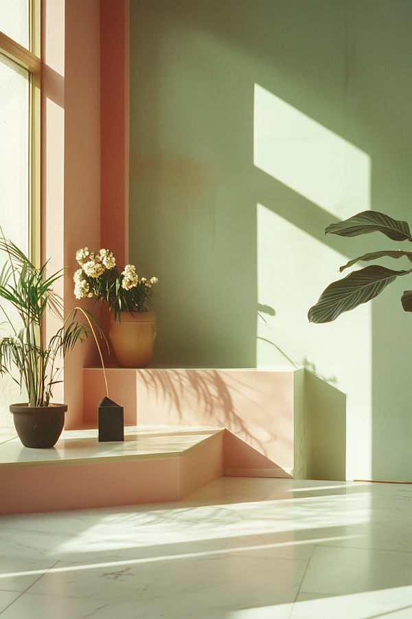 Serene Indoor Setting with Minimalist Design