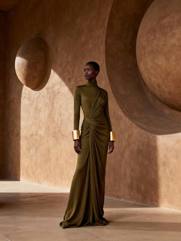 Elegant Woman in Gown