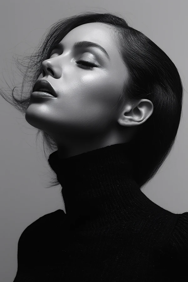 Elegant Monochrome Portrait
