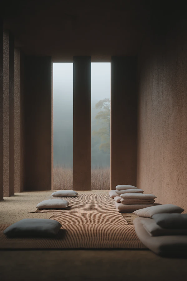 Minimalist Meditation Room