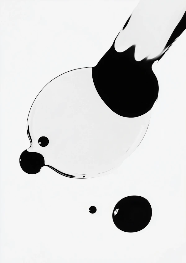 Abstract Ink Droplets