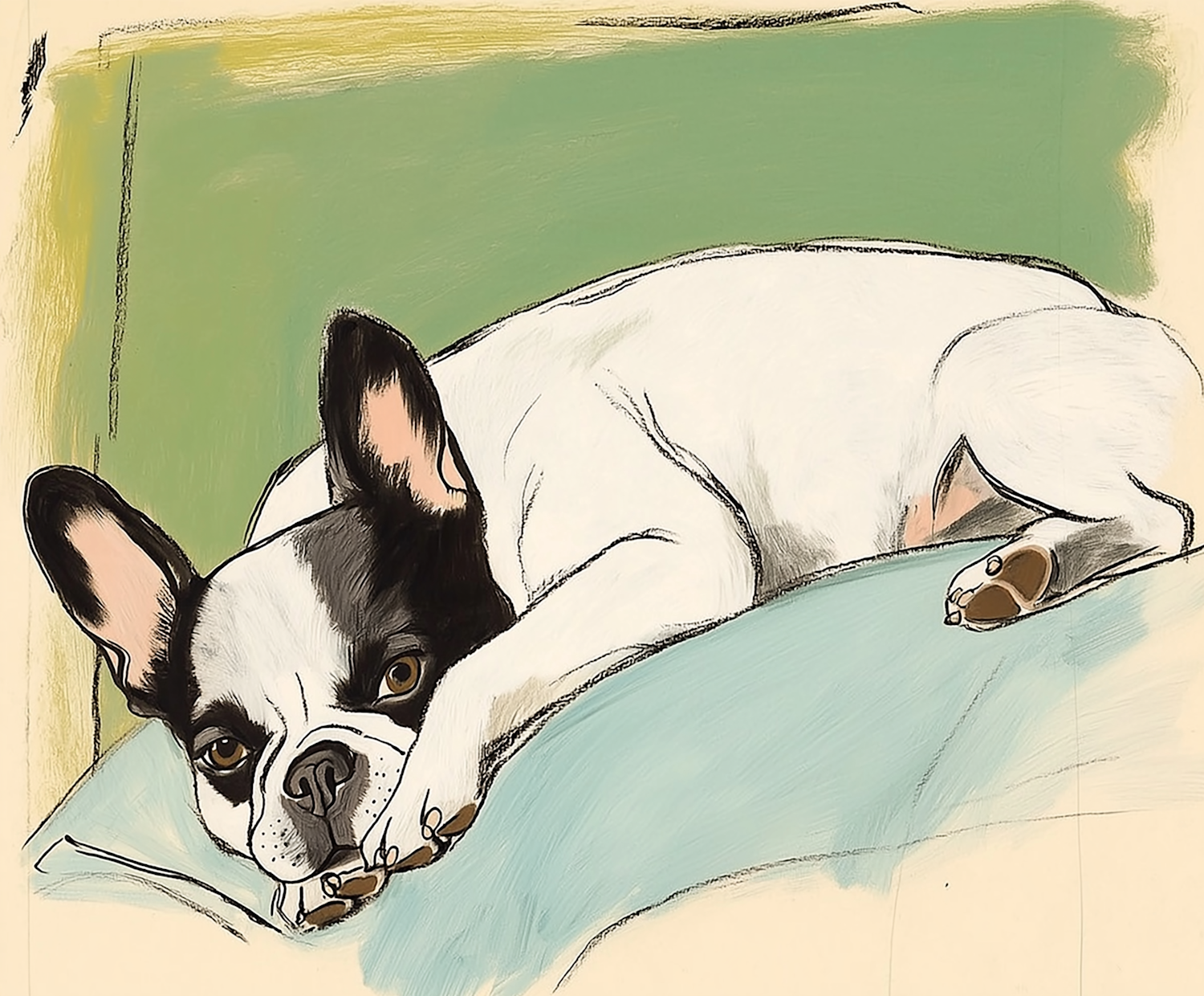 Restful French Bulldog