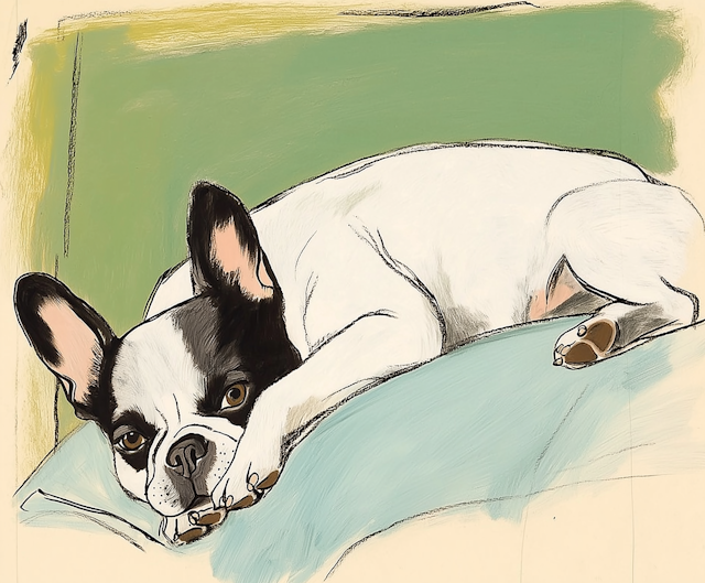 Restful French Bulldog