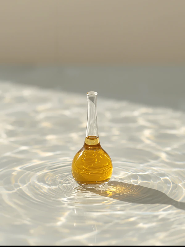 Golden Liquid Flask