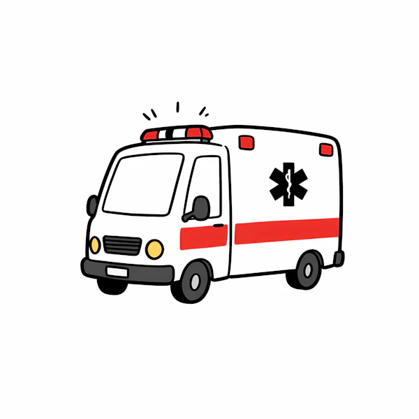 Cartoon Ambulance Art