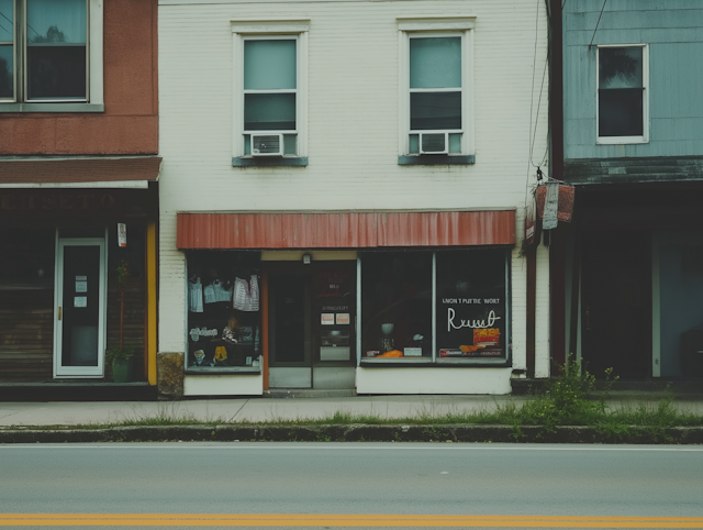 Small Storefront with Red Awning