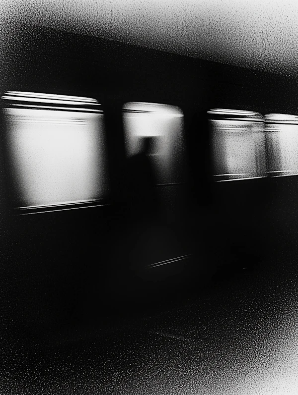Monochromatic Train Silhouette