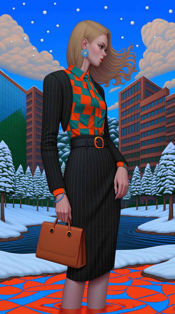 Surreal Winter Portrait