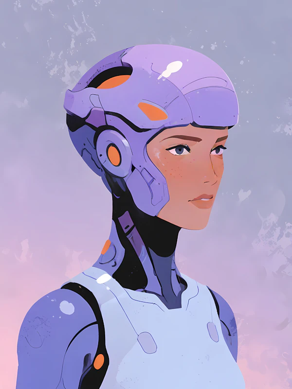 Futuristic Cyborg Character
