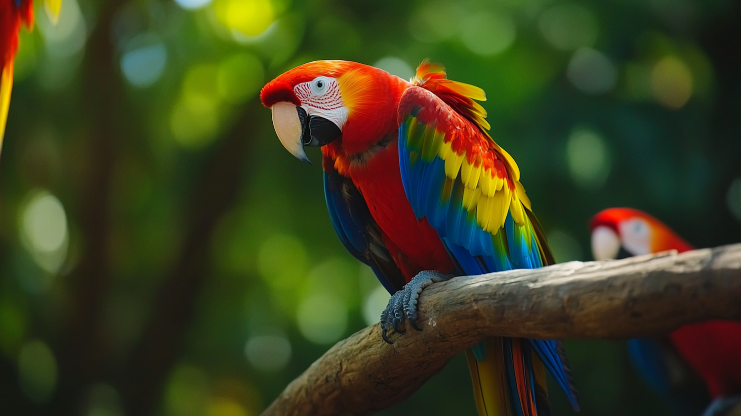 Vibrant Parrot on Branch