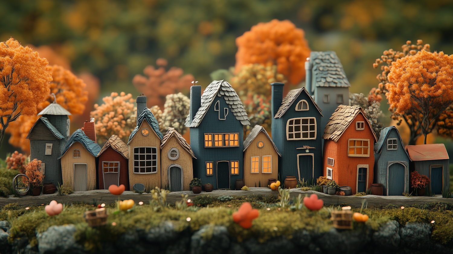 Whimsical Autumn Village