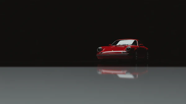 Sleek Red Sports Car