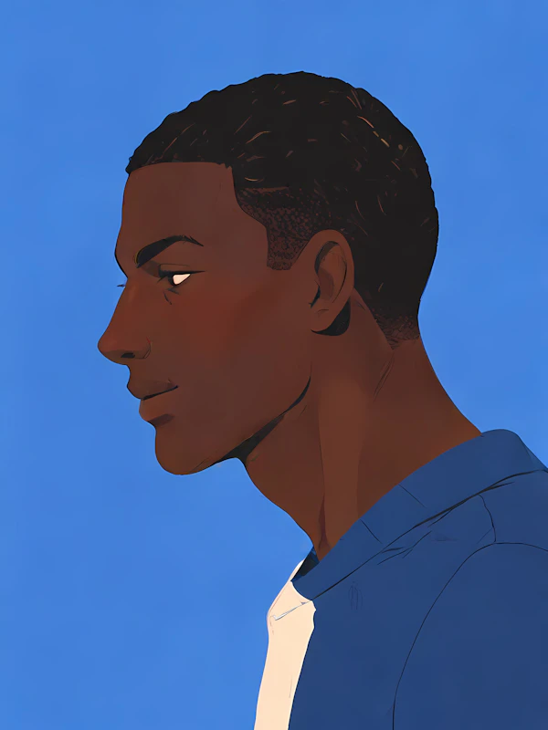 Contemplative Side Profile