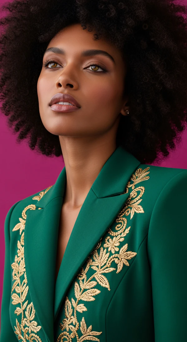 Stylish Afro Portrait