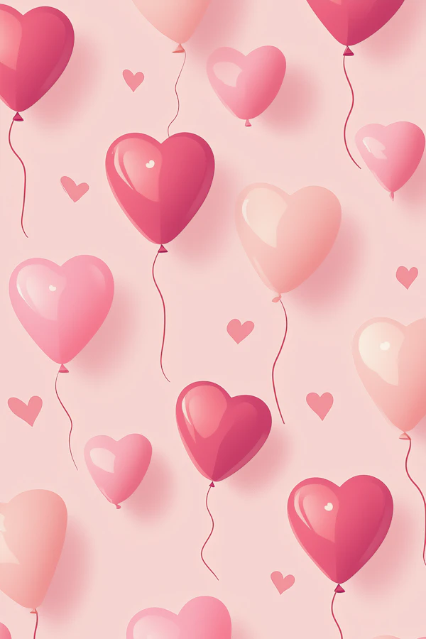 Heart Balloons Art