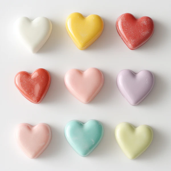 Pastel Heart Grid