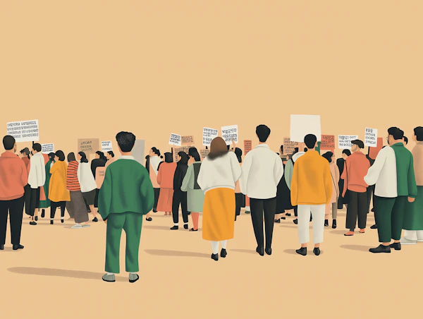 Peaceful Protest Scene