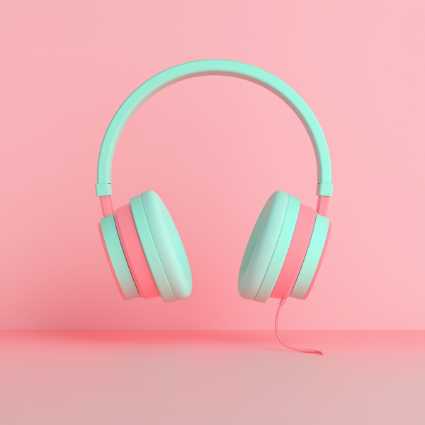 Pastel Mint Green Headphones