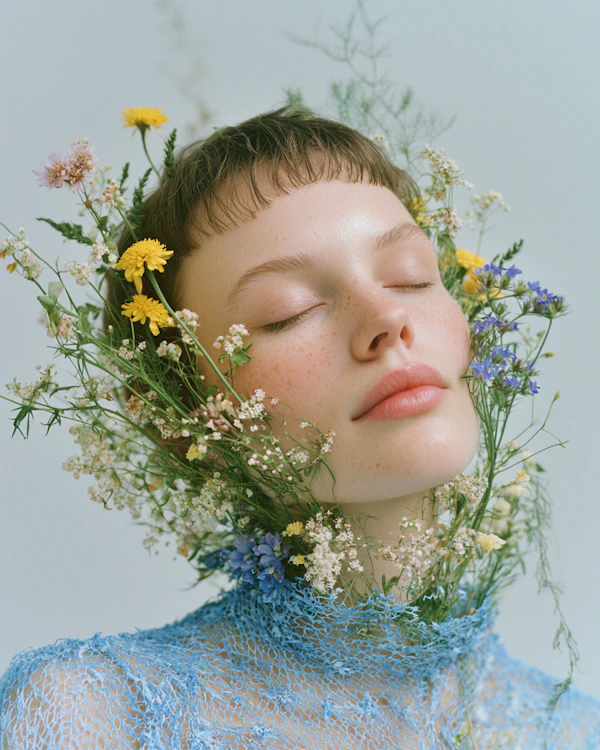 Ethereal Floral Portrait