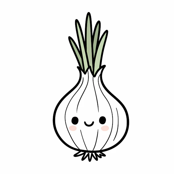 Smiling White Onion
