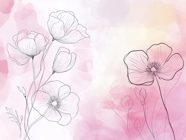 Delicate Floral Artwork
