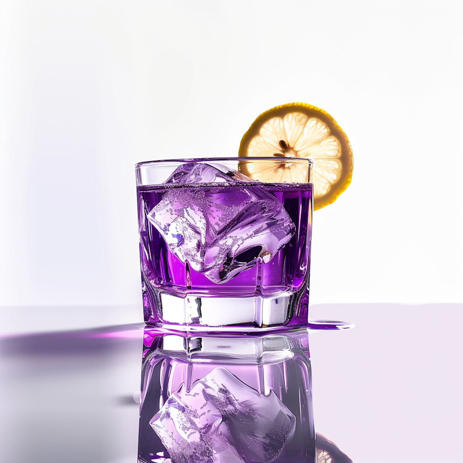 Sophisticated Purple Beverage in Glass