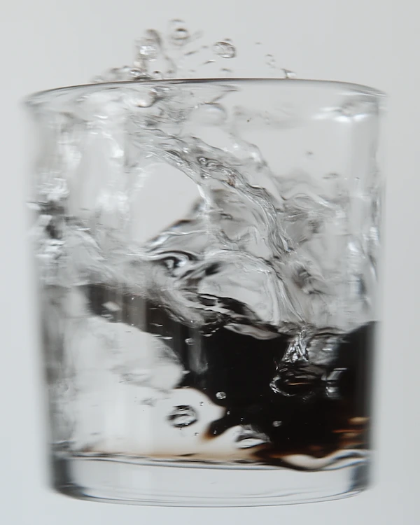 Splashing Glass Close-Up