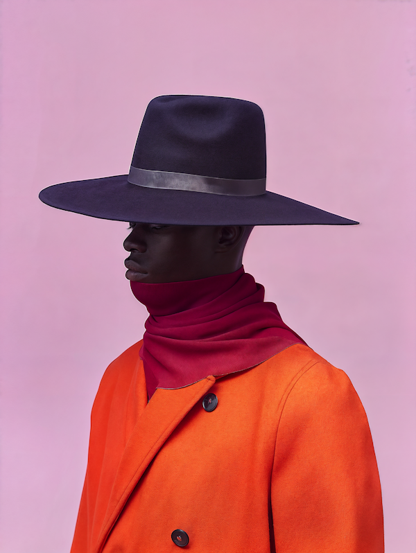 Stylish Portrait of a Black Male Model