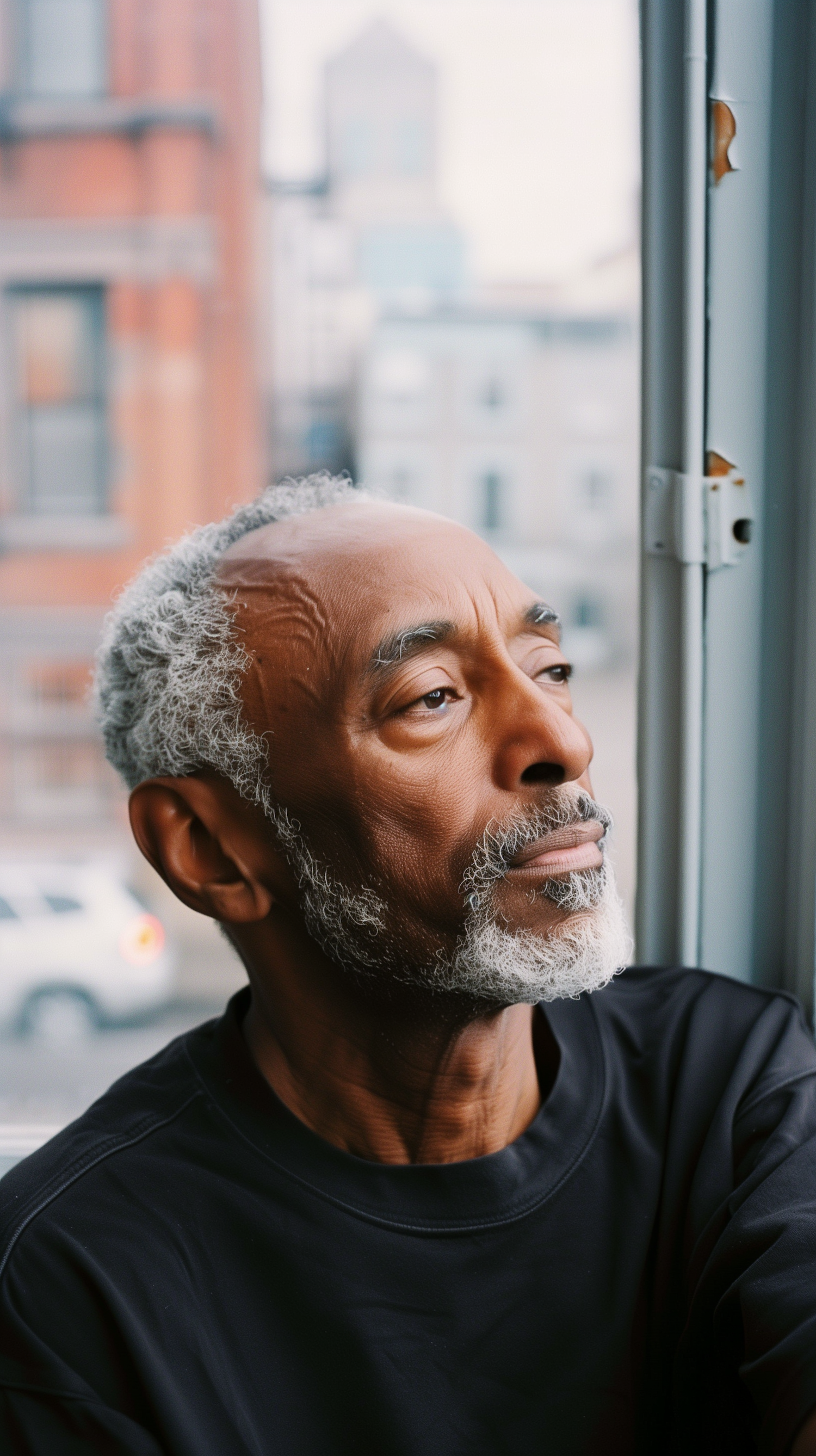 Contemplative Elderly Man Portrait