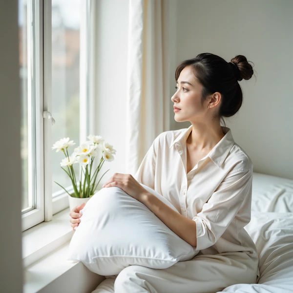 Woman Gazing Out of Window