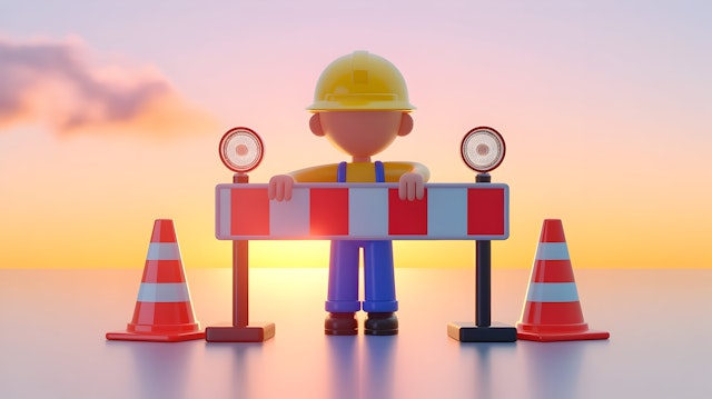 Construction Worker Scene