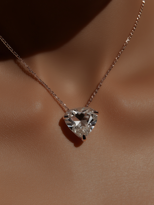 Heart-Shaped Diamond Pendant