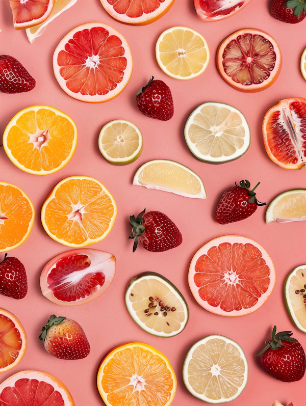 Citrus and Strawberry Art