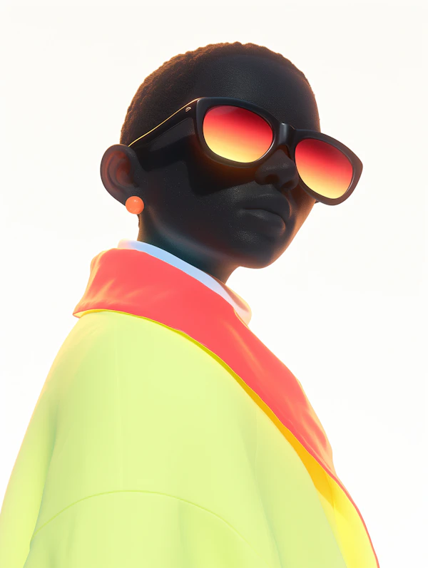 Vibrant Sunglasses Portrait